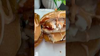 Fish Burger 🍔 ytshorts food shortvideo ytshorts [upl. by Pejsach]