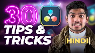 30 DaVinci Resolve Tricks for Supercharged Edits 😱 3️⃣0️⃣  Class 5  Hindi [upl. by Htor263]