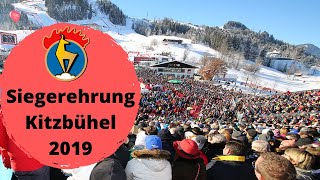 Das spektakulärste Skirennen der Welt  Hahnenkamm Rennen Kitzbühel Streif 2019 Slalom Siegerehrung [upl. by Furnary545]