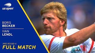 Boris Becker vs Ivan Lendl Full Match  1992 US Open Round 4 [upl. by Assiralk]