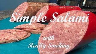 How to make Simple tasty Salami at home with Really Smoking [upl. by Bubb]