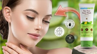 MAMA EARTH TEA TREE FACE WASH  BEST FOR ACNE amp PIMPLE  BEST REVIEW amp ALL INFORMATION THIS PRODUCT [upl. by Ainirtak41]