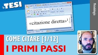 Come citare I PRIMI PASSI 112 [upl. by Carolynn]