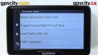 Garmin nuvi 2797LMT Secret Diagnostic Screens with GPS City [upl. by Alegnat]