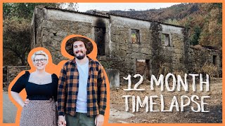 TIMELAPSE RENOVATION  ABANDONED HOMESTEAD TRANSFORMATION IN PORTUGAL [upl. by Diogenes102]