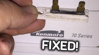 Fixed Kenmore 70 dryer NO HEAT  Thermal Fuse [upl. by Adnamor926]