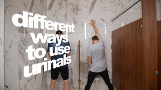 10 WAYS TO PEE IN A URINAL for men only [upl. by Rahcir355]