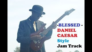 Daniel Caesar  Blessed Style Backing Track Jam Track PlayAlong in F Major [upl. by Ahsenom]