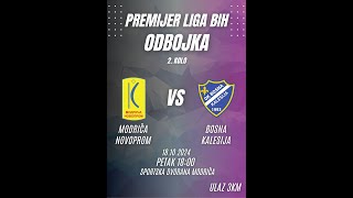 Premijer liga OSBiH za odbojkaše OK MODRIČA NOVOPROM OK BOSNA KALESIJA  2 kolo [upl. by Beare]