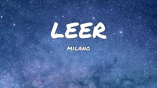 Milano  Leer Lyrics [upl. by Jobyna]