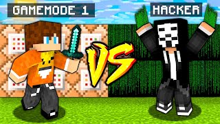 HACKER vs GAMEMODE 1  BAZA vs BAZA w Minecraft CHALLANGE [upl. by Jehias]