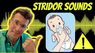 Doctor explains Stridor with real examples of sounds plus causes treatment and warning signs [upl. by Yerhcaz]