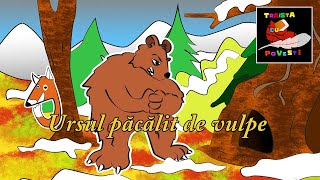 Ursul Pacalit de Vulpe 📖 Poveste Colorata [upl. by Damalus]