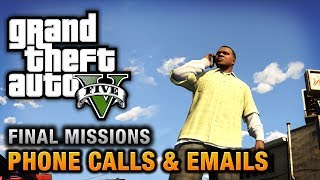 GTA 5  Phone Calls amp Emails after Final Missions [upl. by Adnilema]