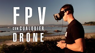 GAFAS FPV para CUALQUIER DRON 😎 Review Honesta Dronemask 2  DJI  FIMI  HUBSAN [upl. by Konikow]