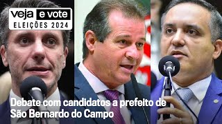 VEJA promove debate com candidatos à prefeitura de São Bernardo do Campo [upl. by Shirline962]