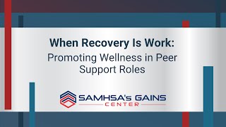 Promoting Wellness in Peer Support Roles [upl. by Cleave]