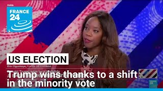 Trump wins by a landslide thanks to a shift in the minority vote • FRANCE 24 English [upl. by Lamak]