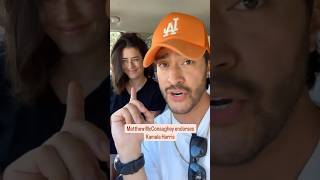 Matthew McConaughey Endorses Kamala Harris kamalaharris matthewmcconaughey [upl. by Rajiv]