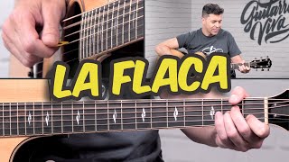 Cómo tocar LA FLACA en Acústico Arpegios y acordes GUITARRA ACÚSTICA  Jarabe de Palo  Guitarraviva [upl. by Casandra683]