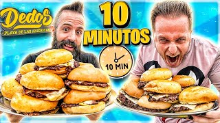 NO CREERÁS QUE ALGUIEN PUEDA COMER TANTAS BURGERS EN 10 MINUTOS [upl. by Wincer]