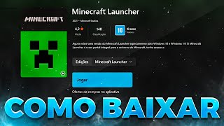 COMO BAIXAR O MINECRAFT ORIGINAL de GRAÇA no SITE OFICIAL [upl. by Morissa]