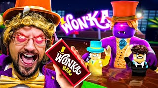 Willy Wonka Gone Bad Evil FGTeeV Terrorizes Chocolate Factory Roblox Story [upl. by Grayce]