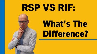 RRSP vs RRIF Whats the difference [upl. by Eadwina]