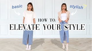 7 tips to elevate your style ✨ why your basic outfits look so boring [upl. by Nahta]