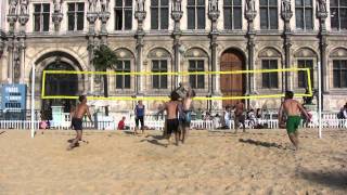 Beach volleyball in Paris centre [upl. by Aciraa367]