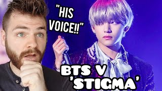 First Time Hearing BTS V quotStigmaquot  LIVE  Reaction [upl. by Alliuqet]