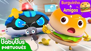 Um Grande Problema Causado pelo Lixo  Aventuras Alimentares  Burguinho e Amigos  BabyBus [upl. by Enelyahs]