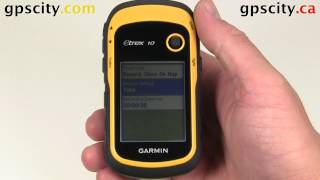 Track Setup Screen in the Garmin eTrex10 Handheld GPS with GPSCity [upl. by Enilasor]