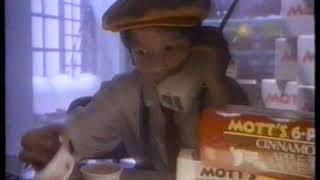 1987 Motts Apple Sauce quotI Got The Mottsquot TV Commercial [upl. by Acirej]