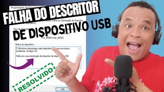 Como resolver o erro falha na solicitação de descritor de dispositivo USB [upl. by Ggerc]