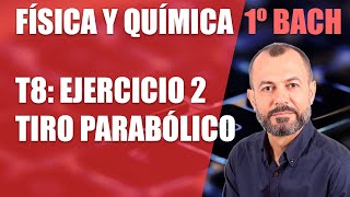 Ejercicio 2  Tiro parabólico  Tema 8  Física y Química 1 Bachillerato [upl. by Bronson567]