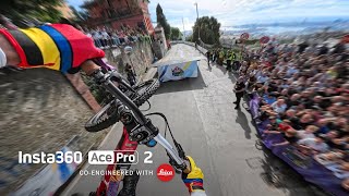 Insta360 Ace Pro 2  Intense Urban Downhill POV at Red Bull Cerro Abajo 2024 ft Juanfer Velez [upl. by Nawd]