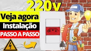 Instalação completa tomada 220v Entenda a diferença entre Tomada 127 e 220v [upl. by Sturges446]