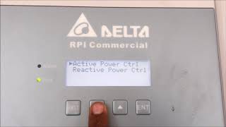 DELTA RPI M30A 30Kw Solar Inverter programming [upl. by Zined417]