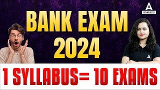 Bank Exam 2024  Banking Exam Preparation  Banking Exam Syllabus 2024 [upl. by Tnafni]