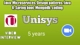 Unisys Round 1 Java developer interview questions Mock Interview for 5 years experience [upl. by Byrn]