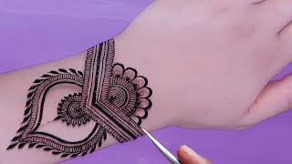 Very Easy Simple Dotted Mehndi Design Trick For Front HandMehandi ka DesignMehendi Design 2024 [upl. by Yrelle]