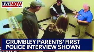 Crumbley parents first police interview shown after Oxford high school shooting [upl. by Anihsat227]