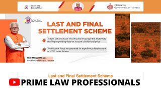 How to clear your HSVP huda dues at discounted rate under LAST amp FINAL SETTLEMENTS SCHEME [upl. by Seeto]