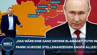 UKRAINEKRIEG quotDas wäre eine ganz große Blamagequot PutinPanik Kuriose Stellenanzeigen aufgetaucht [upl. by Anaele]