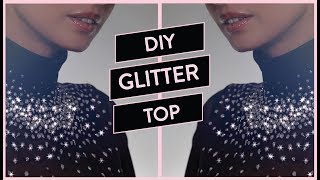 Do It Do yourself Glitter Top  Inspired by Lirika Matoshis [upl. by Durwin]