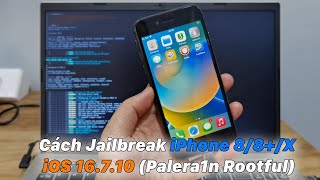 Hướng Dẫn Jailbreak iPhone 88X  iOS 16710 Palera1n Rootful [upl. by Buna]