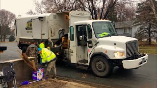 Bloomington Cleanup 2019 Nitti Sanitation Garbage Trucks [upl. by Llenrac]