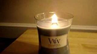 WoodWick candle test [upl. by Adnovad]