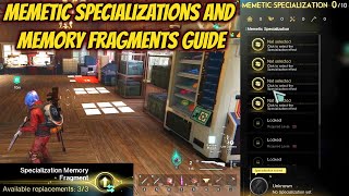 Once Human Memory Fragments amp Memetic Specializations Guide [upl. by Ujawernalo]